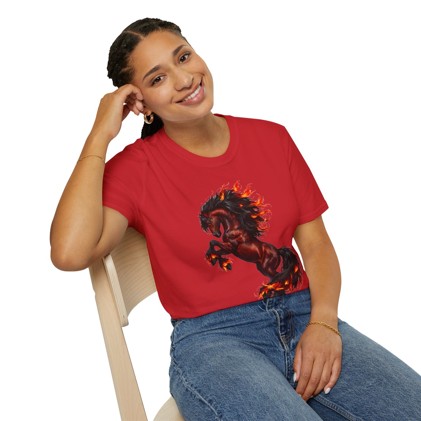 Fire Horse Shirt | Chinese Zodiac Horse Tee | Mythical Fire Horse Design | Fantasy Horse Gift | Lunar New Year Shirt