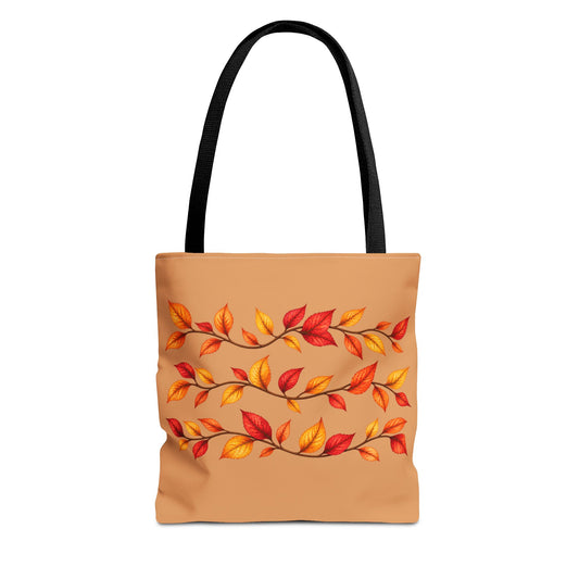 Autumn Leaves Tote Bag — Fall Leaf Pattern Tote