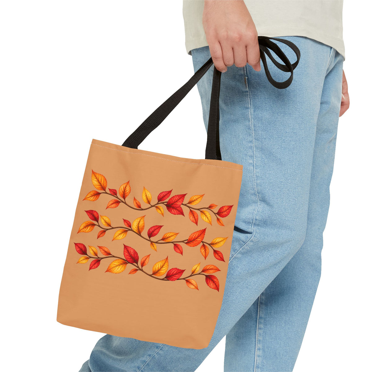 Autumn Leaves Tote Bag — Fall Leaf Pattern Tote