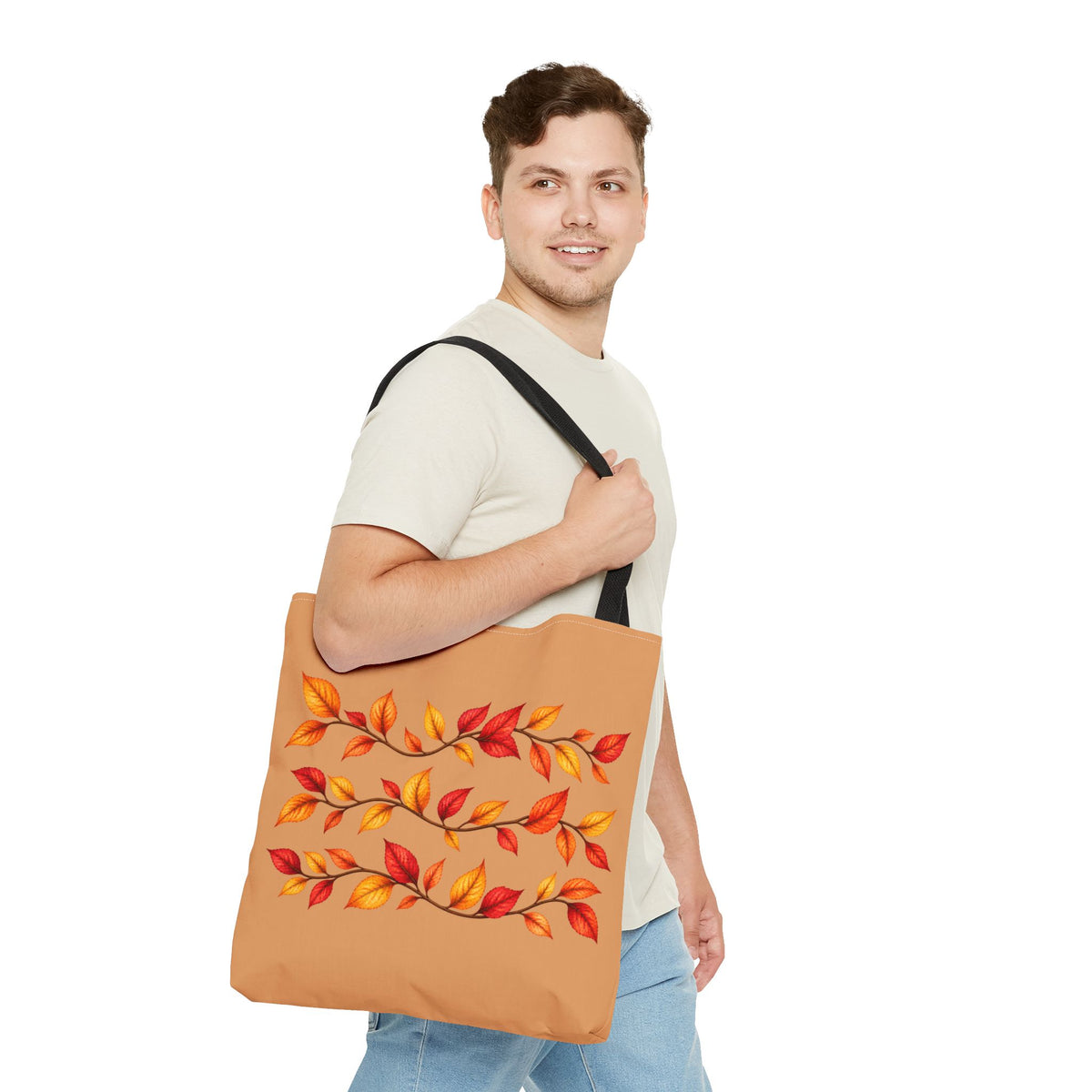 Autumn Leaves Tote Bag — Fall Leaf Pattern Tote