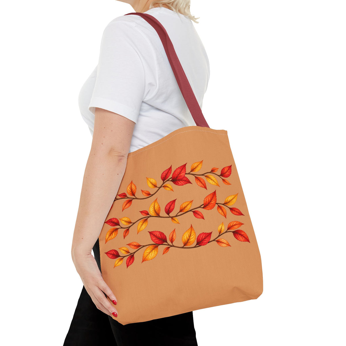 Autumn Leaves Tote Bag — Fall Leaf Pattern Tote