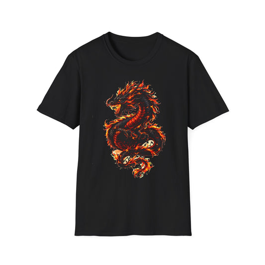Fire Dragon Graphic T Shirt