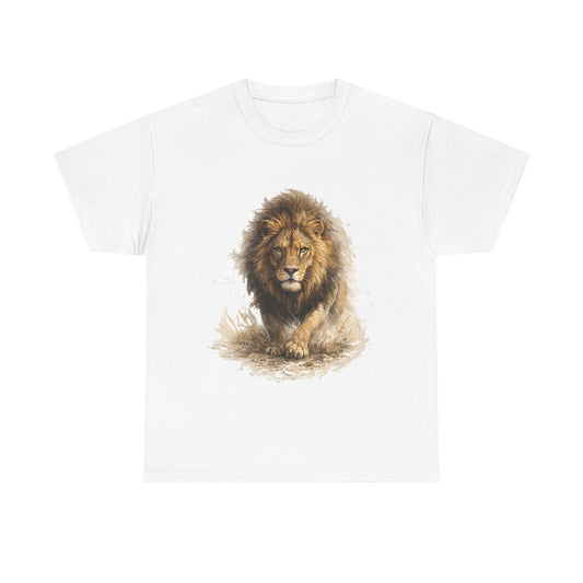 Realistic Lion Portrait Tee | Spirit of the Lion | Majestic King of the Savannah T-Shirt