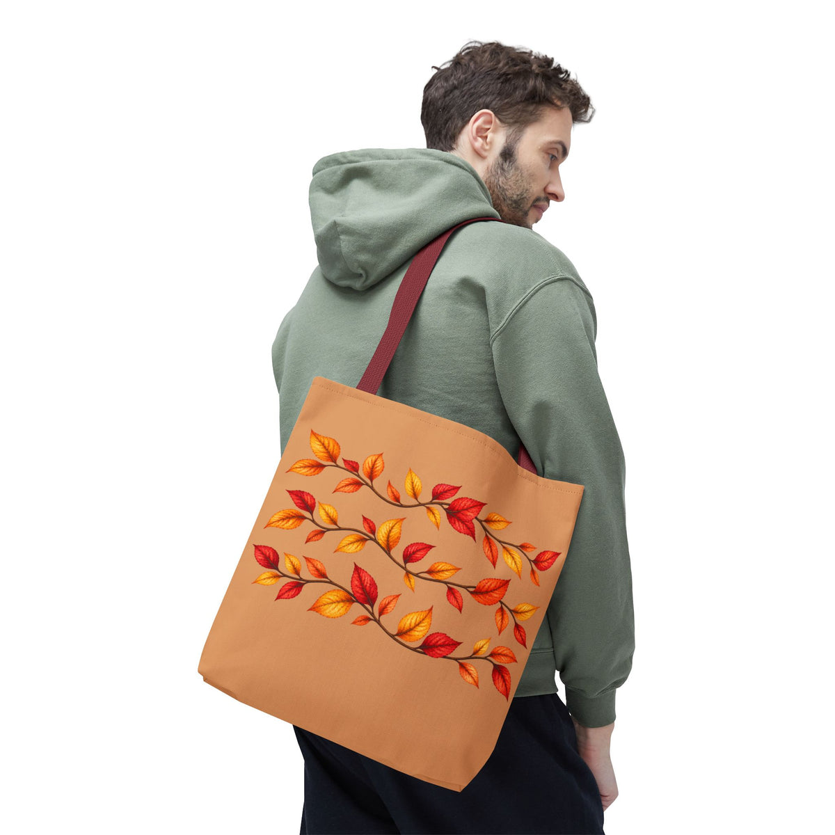 Autumn Leaves Tote Bag — Fall Leaf Pattern Tote