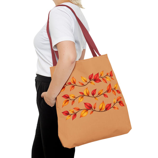 Autumn Leaves Tote Bag — Fall Leaf Pattern Tote