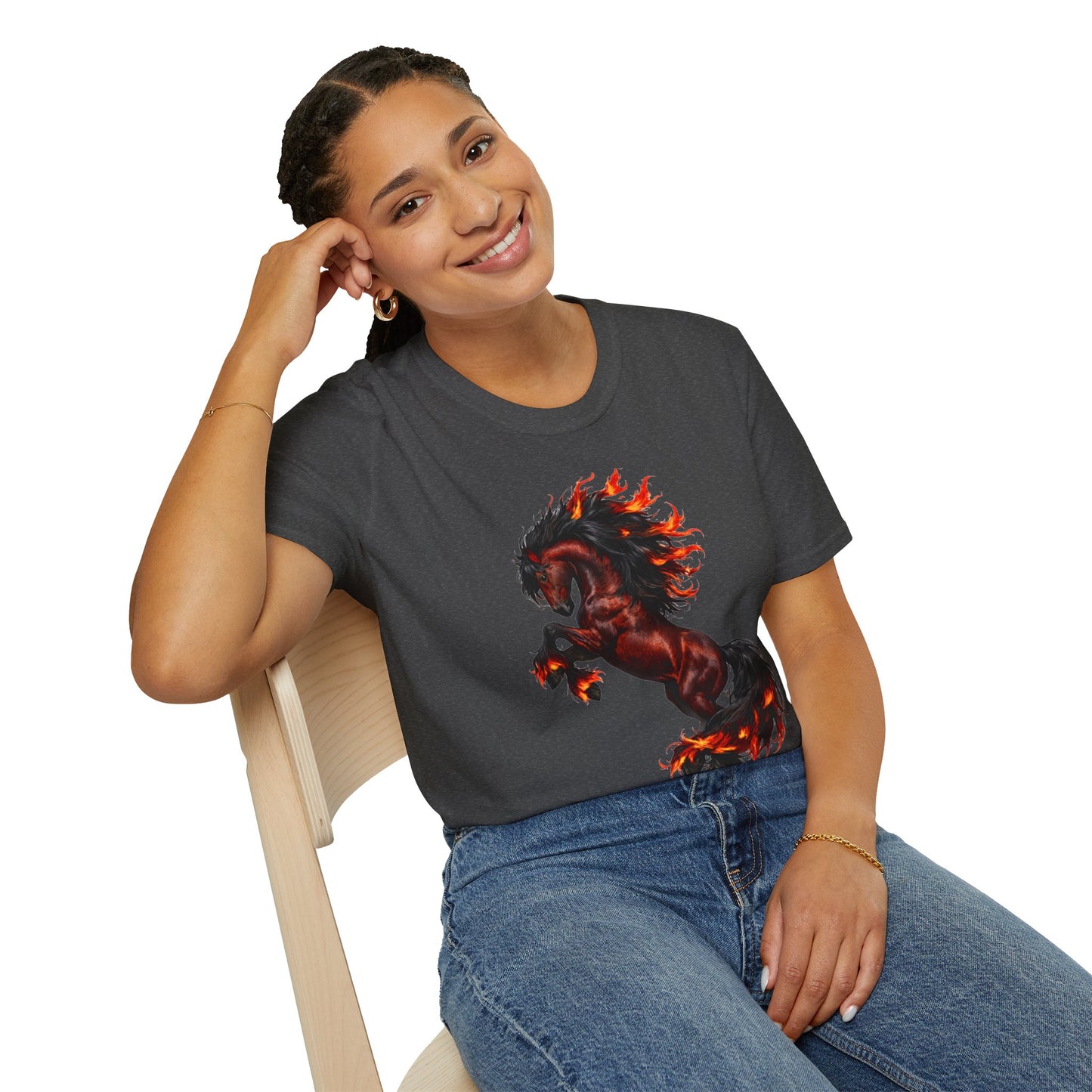 Fire Horse Shirt | Chinese Zodiac Horse Tee | Mythical Fire Horse Design | Fantasy Horse Gift | Lunar New Year Shirt