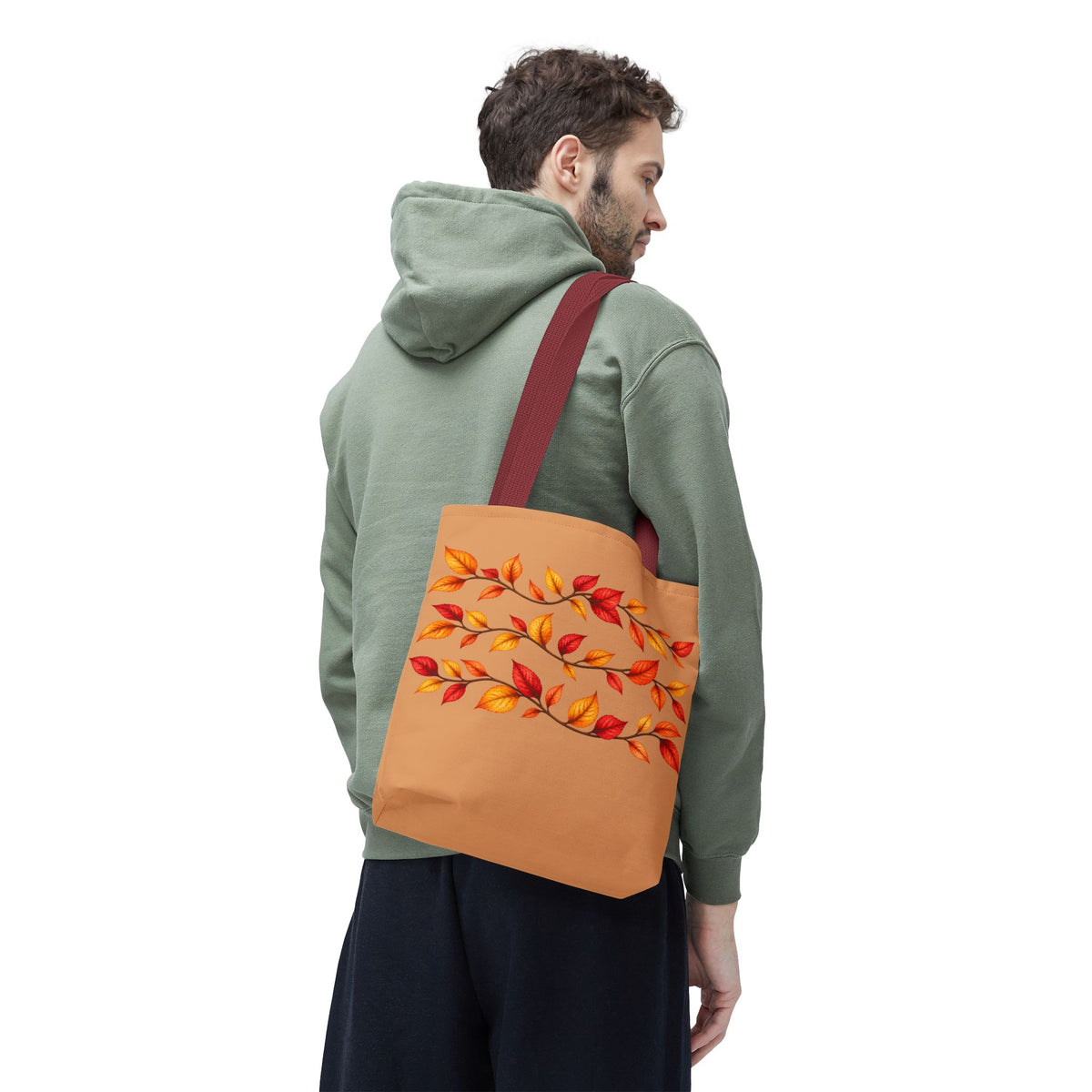 Autumn Leaves Tote Bag — Fall Leaf Pattern Tote