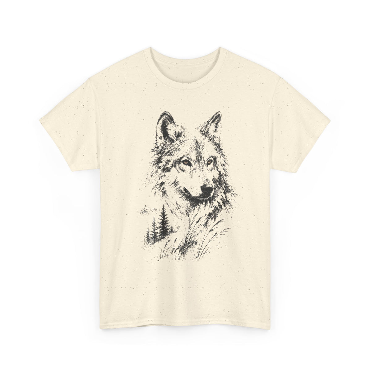 Spirit of the Wolf Sketch T-Shirt |  Forest Wolf Graphic Tee