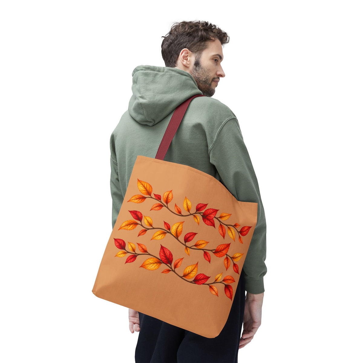 Autumn Leaves Tote Bag — Fall Leaf Pattern Tote